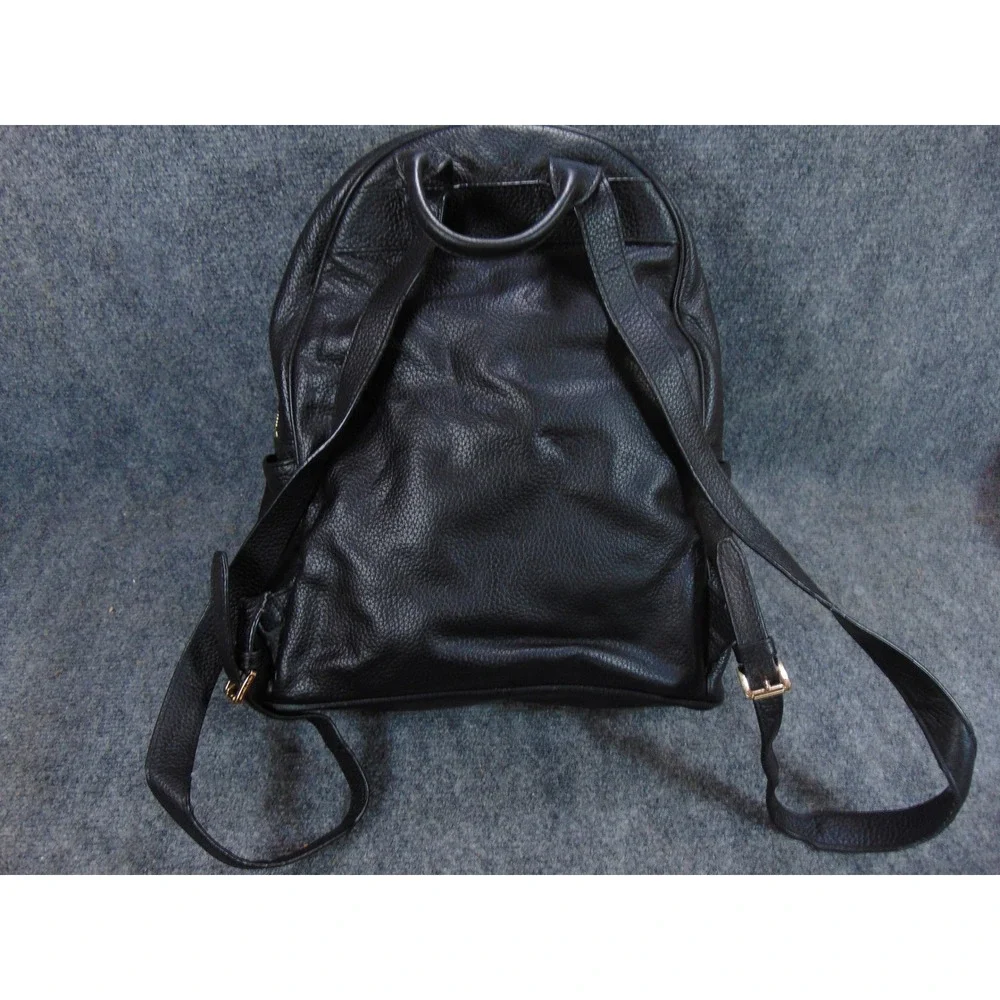 Michael Kors Backpack Black Leather‎ Studded Small Daypack Commuter,FLAW - Picture 2 of 16